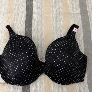 Victoria's Secret Black and White Polka Dot Bra NWT